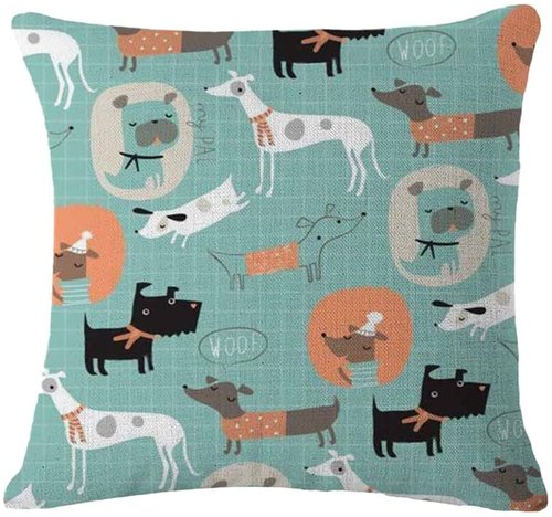 Kissenbezug mit Hundemotiv