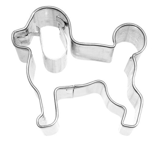 Plaetzchenausstecher mit Pudel Hund zu Weihnachten zum backen